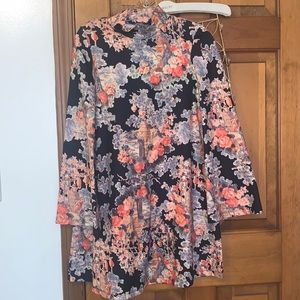 Zara only worn once unique printed dress